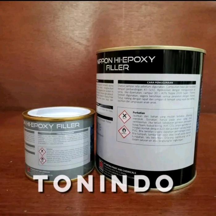Hi-Epoxy Filler Included Hardener 1 Liter Nippon Paint - Cat Dasaran Epoxy