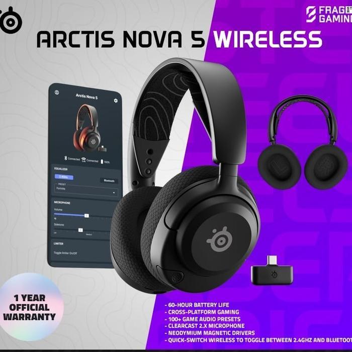 Steelseries Arctis Nova 5 - Wireless & Bluetooth Gaming Headset ArctisNova5