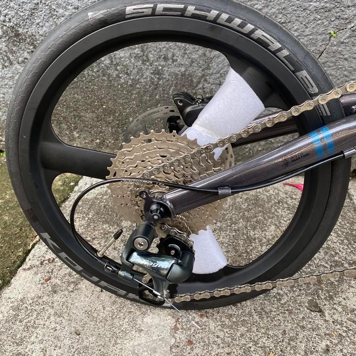 HANYA Wheelset Magnesium 3 spoke alloy 349 16 velg