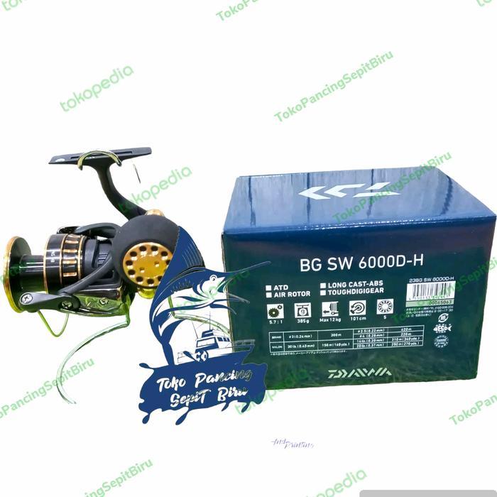 Reel Daiwa Bg Sw 6000D H Saltwater Power Handle New 2023