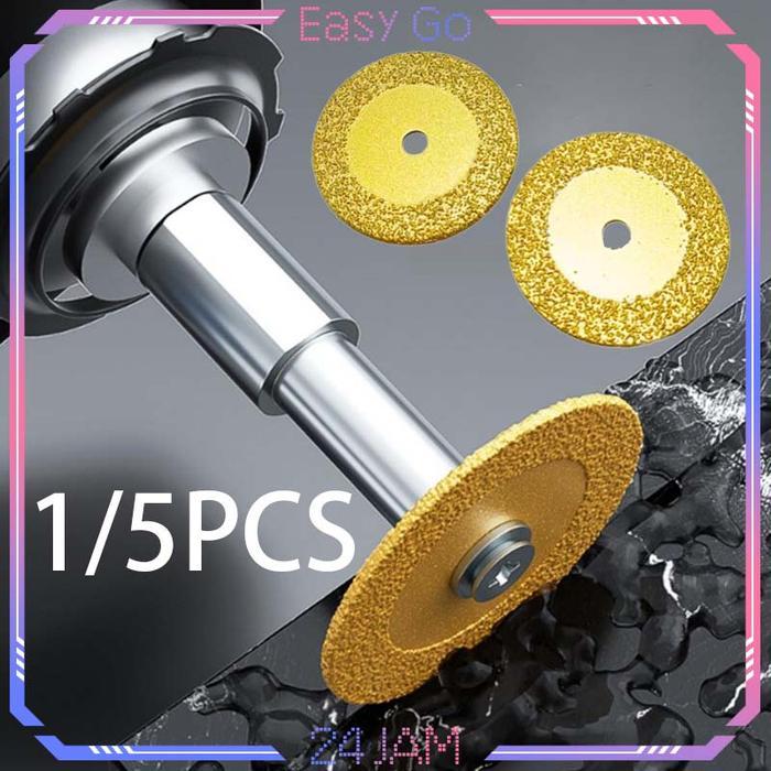 5pcs Mata Potong Diamond Mini Gerinda Diamond Wheel Mata Gerinda Diamond Untuk Keramik Granit Marmer