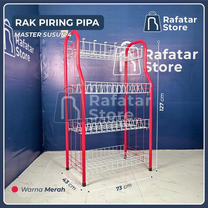 RAK PIRING JUMBO SPESIAL SUSUN 4 MERK WIJAYA BUKAN MERK MASTER RAK PIRING RAK PIRING 4 SUSUN