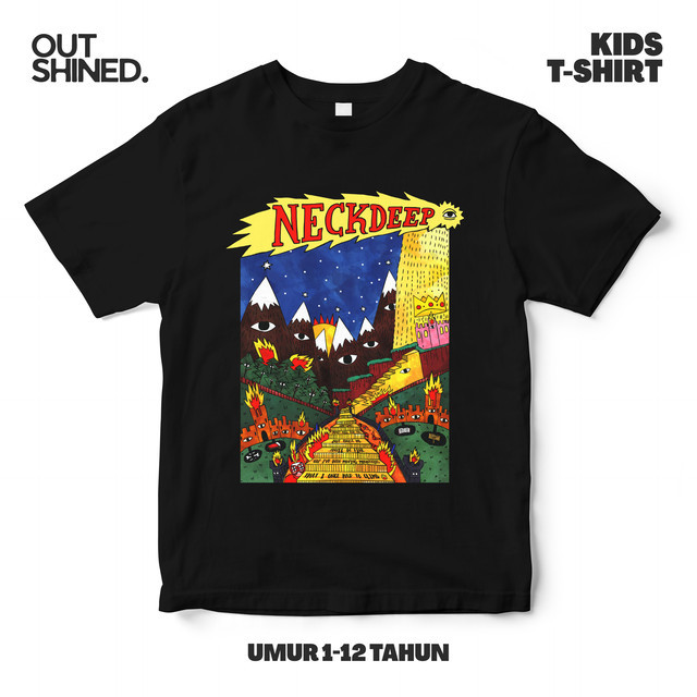 OUTSHINED Kaos Distro Anak Band Neck Deep Harga Promo - Baju Anak Band