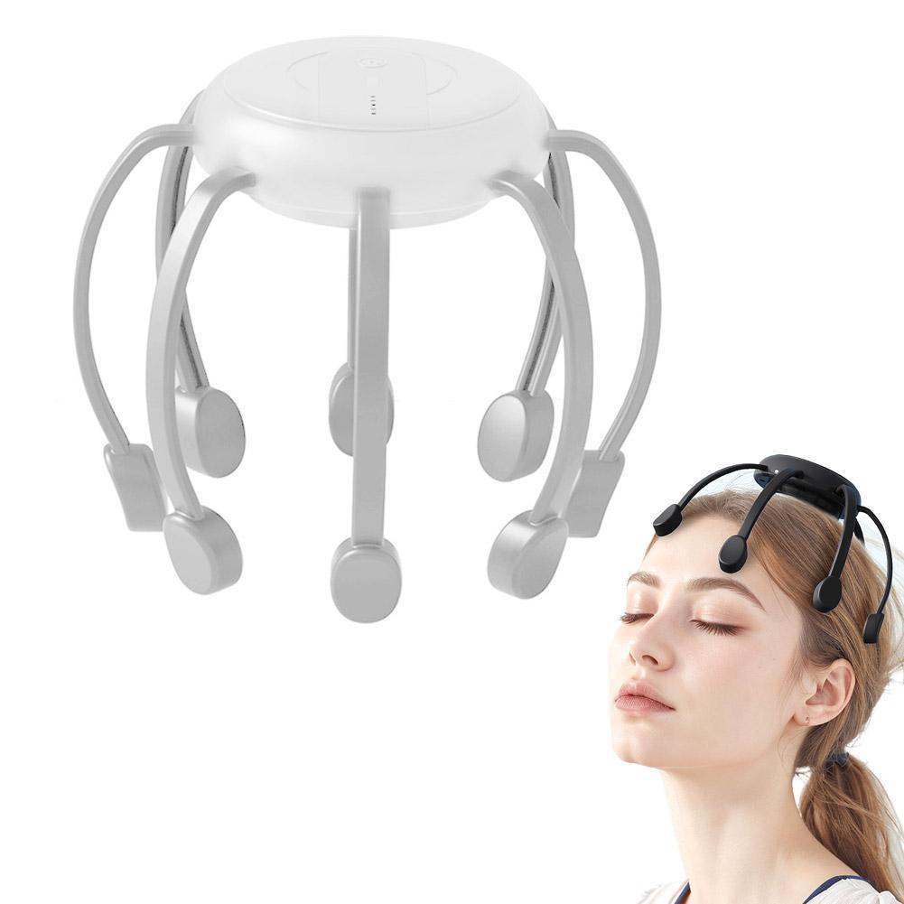 2Colors Automatic Head Massage Machine Octopus 8 Claw Smart Head Massager Wholesale Electric Head