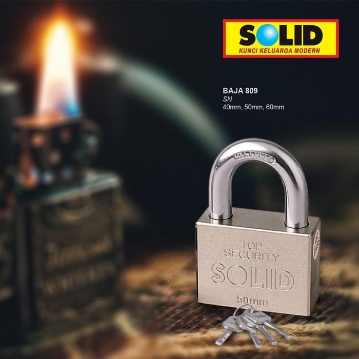 GEMBOK SOLID 809 60 MM LEHER PENDEK/GEMBOK MOTOR/GEMBOK PAGAR/SOLID