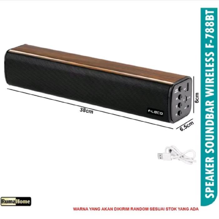 Speaker Bluetooth Fleco F-788Bt Soundbat Extra Bass Speaker Panjang Wireless Terbaik