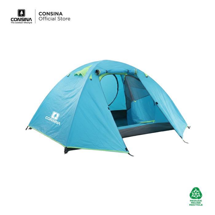 Consina Desert Fox 3 Alloy Tenda Dome Gunung 2-3 Orang Outdoor Camping Hiking Tent