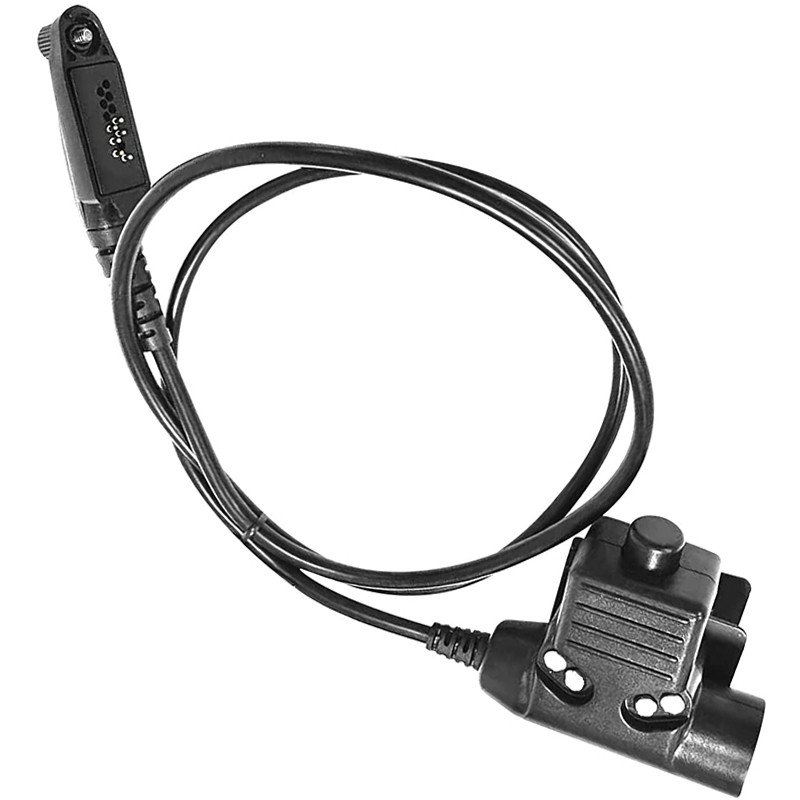 PTT Adapter Cable for Retevis,RT29,RT87, RT48, RT47V, RT82, RT83,Ailunce HD1,Motorola GP328Plus, Tal