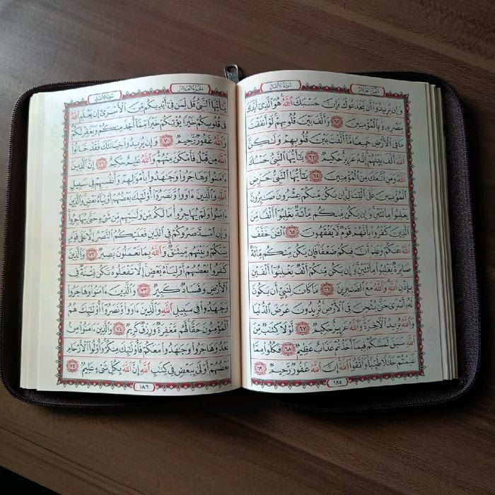 Mushaf Utsmani Madinah Saku Resleting Terjamin