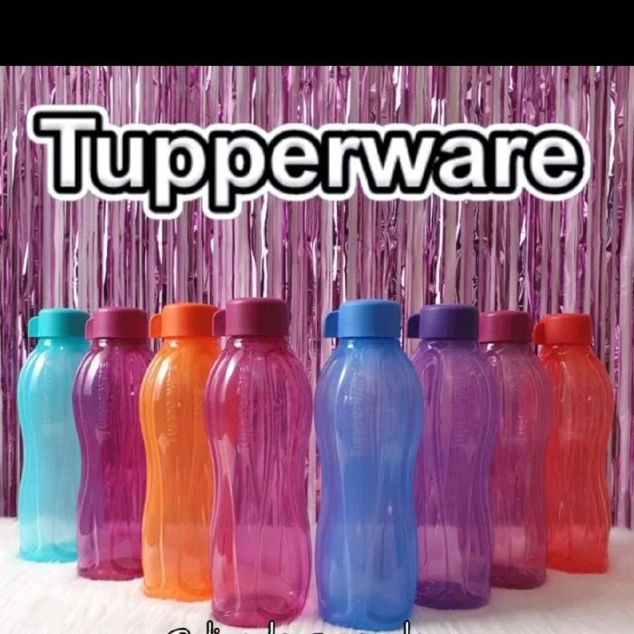 Tupperware Eco Bottle 750ml Ulir 1pcs navy Ungu Botol Minum Original dengan Warna Cerah dan
