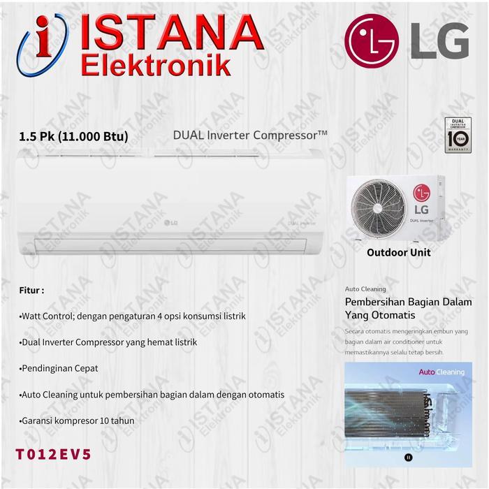 LG AC DUAL INVERTER WATT CONTROL 1.5 PK T12EV5