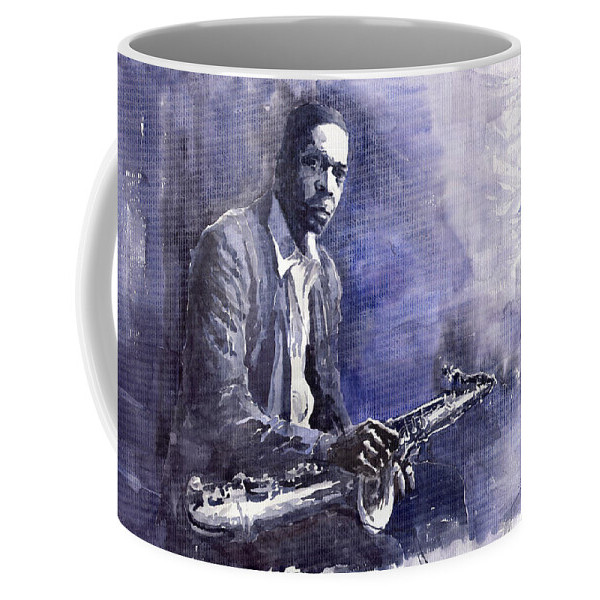 Mug Kopi Jazz Saxofonis John Coltrane 03 Jazz Saxophonist John Coltrane 03 Coffee Mug