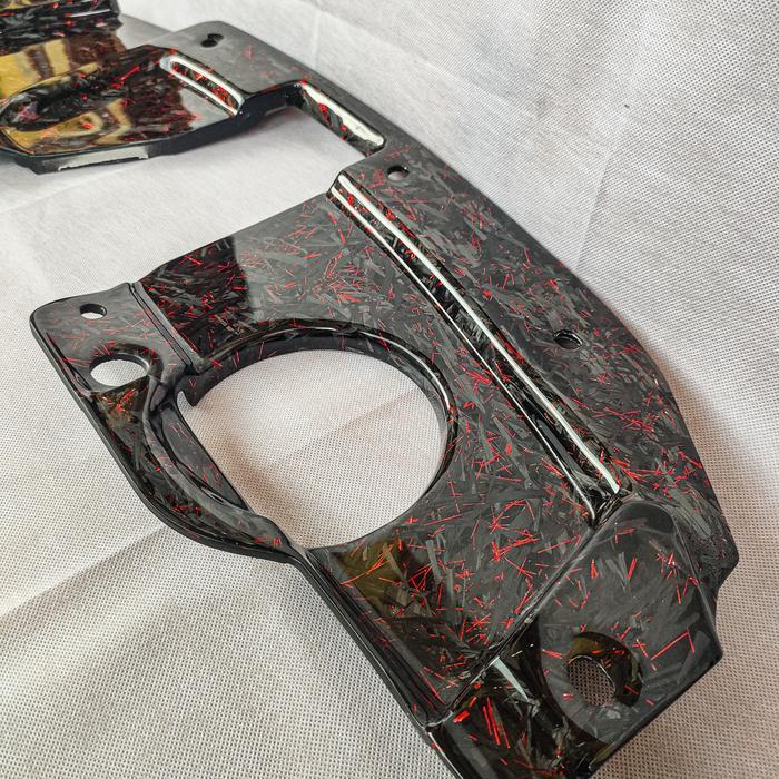 cover tutup radiator brio carbon forged carbon fiber carbon kevlar