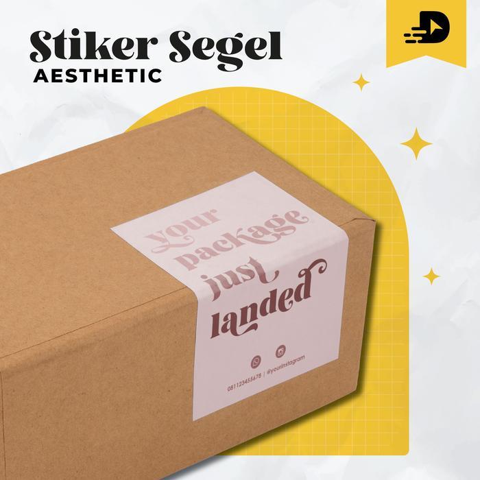 [ISI 30 PCS] Stiker Segel Box Aesthetic / Sticker Label Box Aesthetic