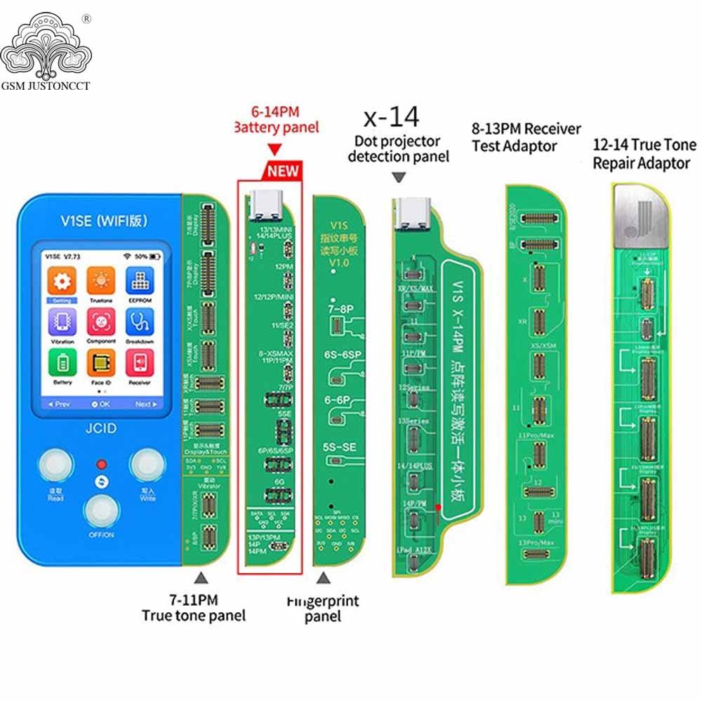 JUAL  V1SE 9-In-1 Mobile Phone code reading programmer  Dot Projector Photosensitive Original Color 
