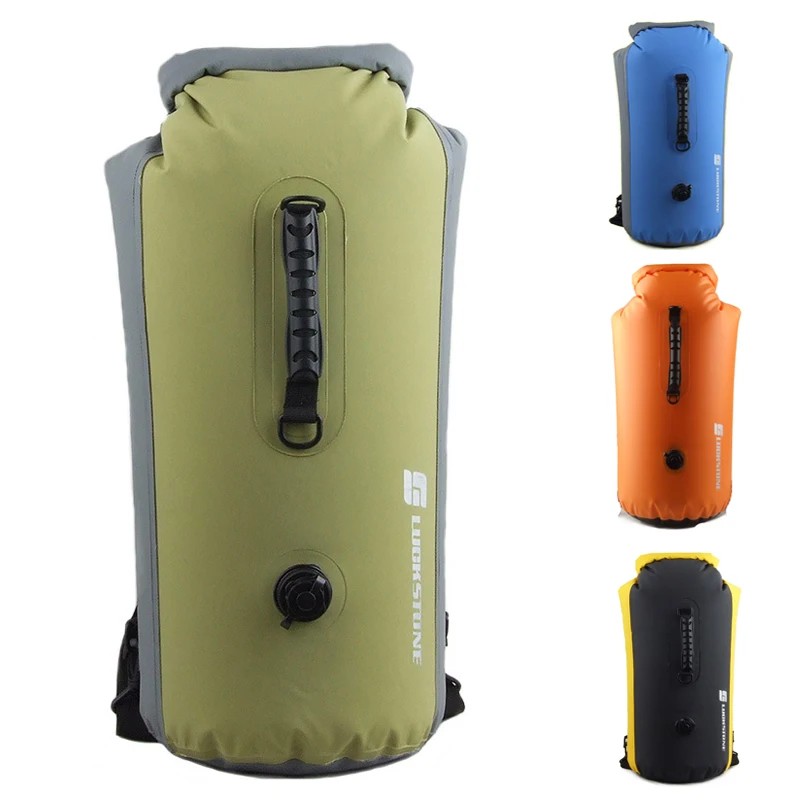 25L 35L 60L Waterproof Swimming Bag 2023 Inflatable Snorkeling Rafting Drifting Diving Dry Bag