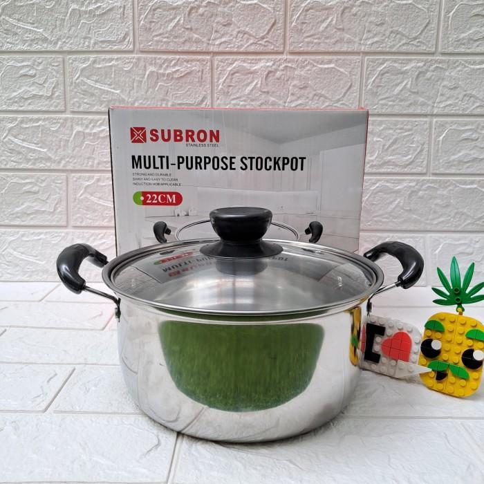 Panci Subron Stainless Steel /Panci Stainless /Alat Memasak/Panci Mie Sayur