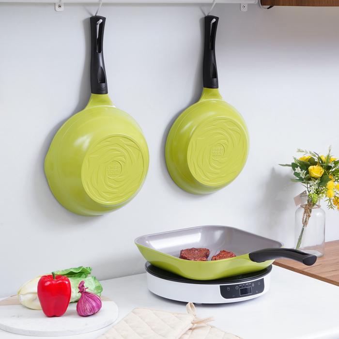 Informa Cheftopf 28 cm Wajan Panggang - Hijau Alat Masak Peralatan Dapur Bakar Alat Barbekyu