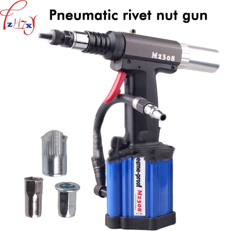 Best Seller Automatic pneumatic riveting nut gun M2308 hand-held pneumatic riveting nut gun M3-M8 pu