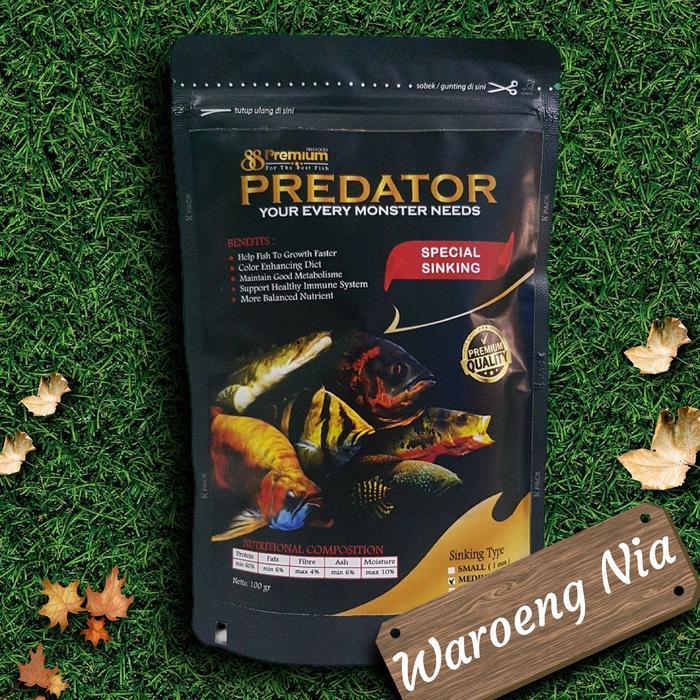 Pelet Ikan Premium 88 Predator / Pakan Tenggelam / Sinking Pellet
