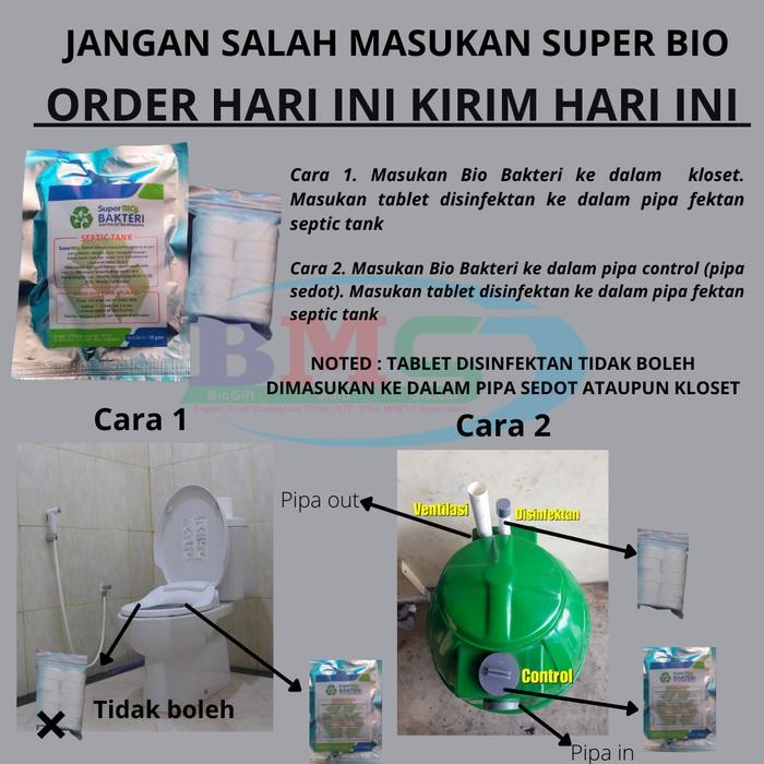 Bio Super Bakteri + Clorine Untuk Septic Tank Mampet Pesanan Khusus