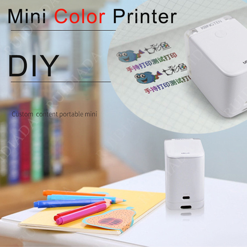 Mbrush Mini Color Printer BT Mobile Handheld Printer Portable Wifi Printers PrinCube Handheld Inkjet