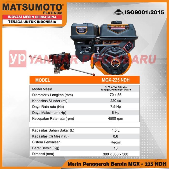 Mesin Penggerak Bensin / Gasoline Engine MATSUMOTO MGX 225 NDH