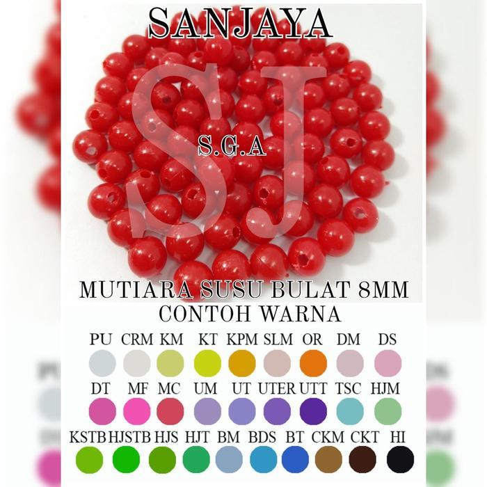 Mote Susu / Manik Susu / Manik Susu Pastel / Mote Bulat / Manik Bulat / Manik Susu Bulat / Mote Susu