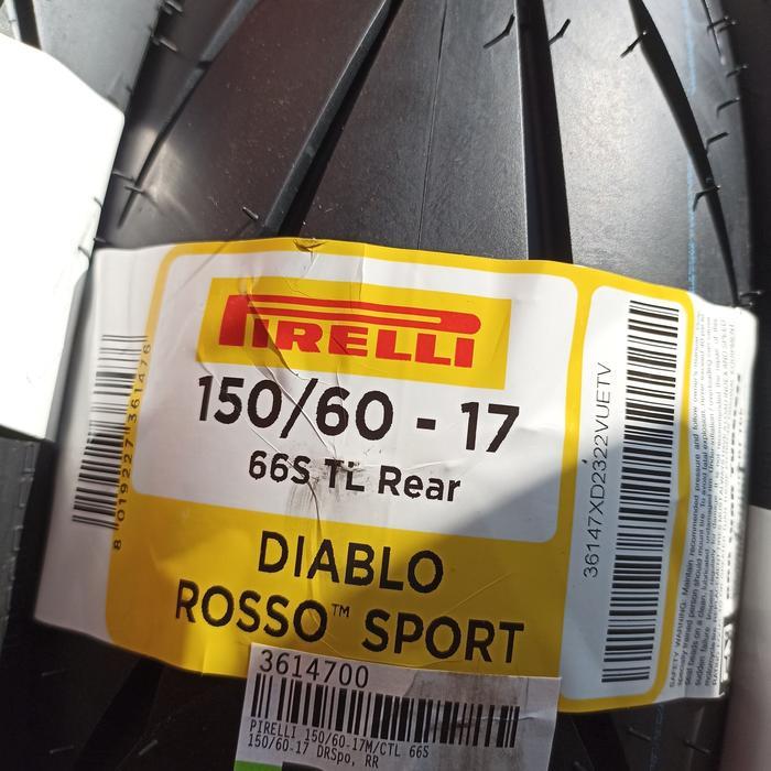 BAN MOTOR PIRELLI DIABLO ROSSO SPORT, 150/60R17