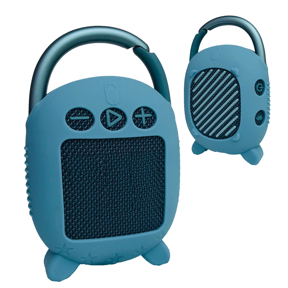 Protective Silicone Cover Case Carrying Case with Stand For JBL Clip 4 Clip4 Bluetooth Speaker (only