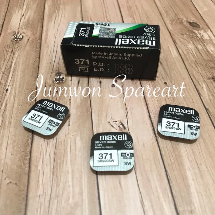 NEWW Baterai Maxell 371 SR920SW Original Maxell 371 Maxell 920 Original