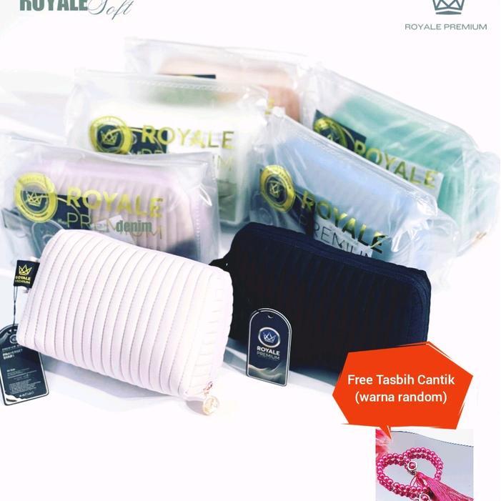 SALE Mukena Travel Royale Soft Polos Katun Import Adem by Royale Premium Renda Pouch Cantik Viscose
