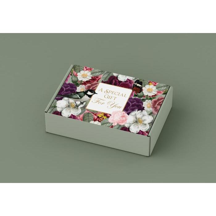 FLOWER GIFT BOX JAPANESE 6 BOWLS MANGKOK KERAMIK