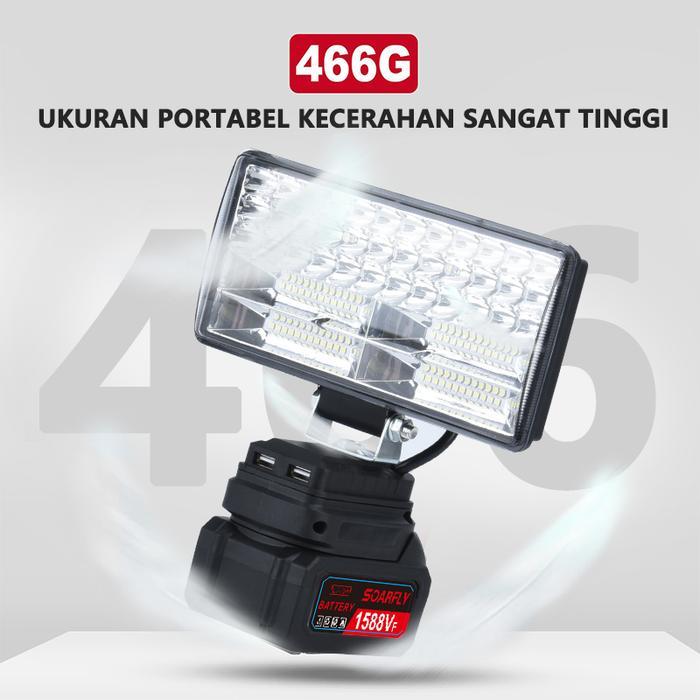 2026 & Gajian Sale SOARFLY 48W Lampu LED Portable 8 inch Lampu indoor Outdoor Camping Senter 8"