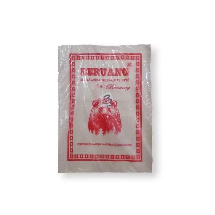 Kertas Minyak Beruang 28X38 Cm 200 Lembar Coklat Kertas Nasi Bulat 25Cm