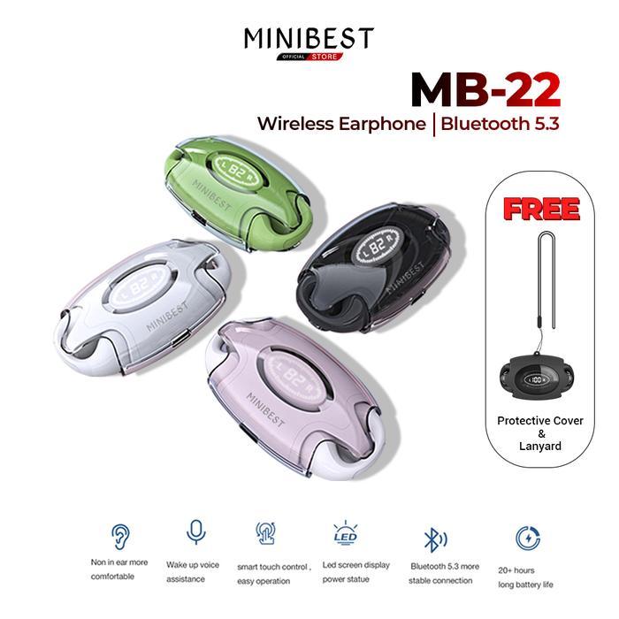 Murah Minibest Mb22 Tws Earphone Headset Bluetooth V5.3 On Ec Ear Clip Wireless Bluetooth Headset