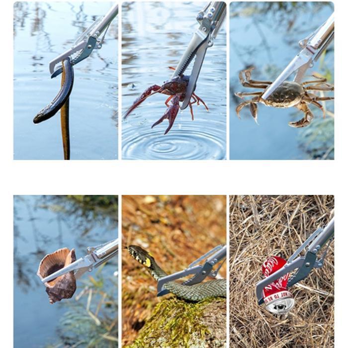 Murah Tongkat Belut/Penjepit Belut Ular /Alat Penangkap Penjepit Bahan Stainless Kuat 75Cm