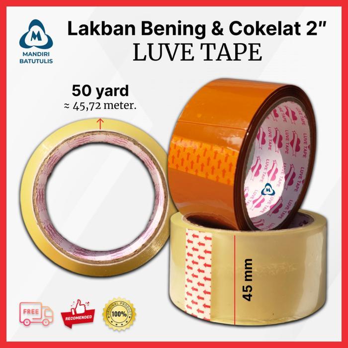 Lakban Bening 2" - Solasiban Bening - Lakban Ekonomis .