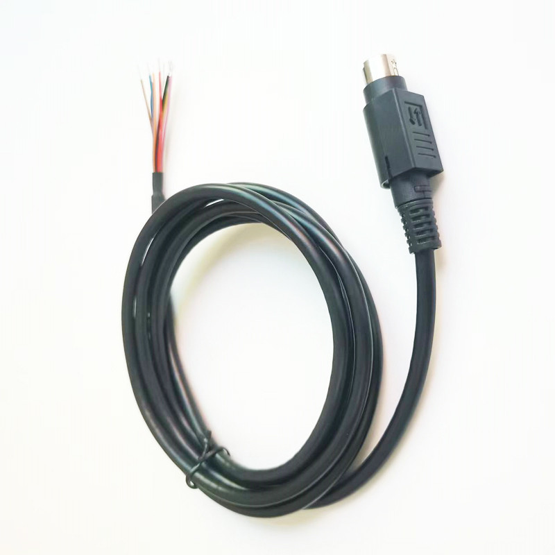 Mini Din 9 Pin Type B to Bare Wires Data Cable
