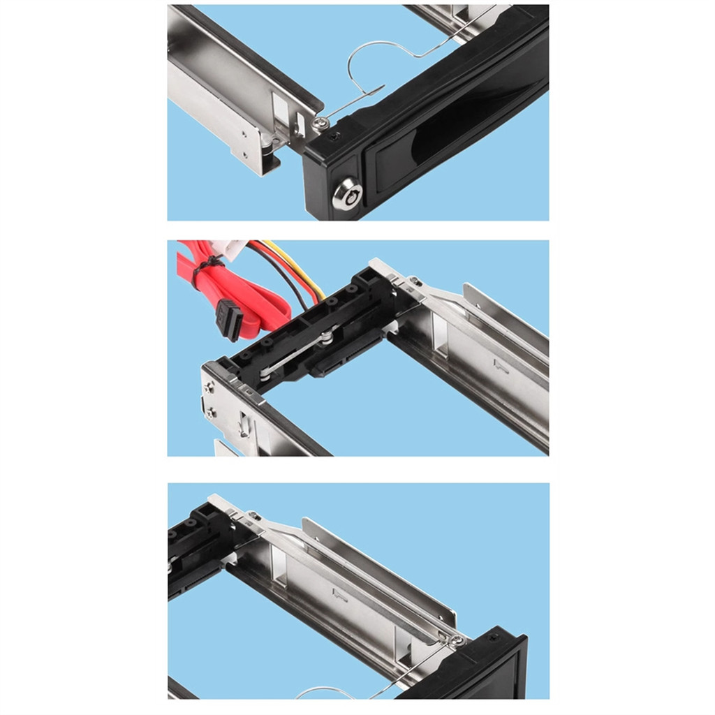 M85K 3.5inch SSD to 5.25inch Bay Tray Hard HDD Mounting Dock Bracket Adapter Converter Frame for PC