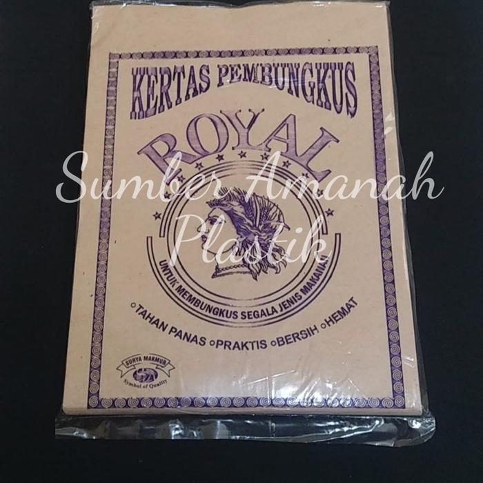 Kertas Nasi Coklat Warteq Nasi Uduk Royal Ungu isi 100 lembar