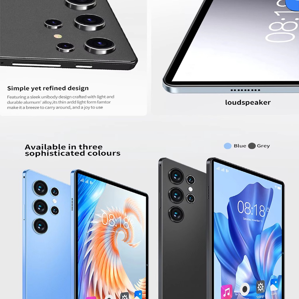 2026 New Upgraded Pad 10.1 Inch Android Tablet HD Display Ten Core 12GB RAM 512GB ROM Dual Phone