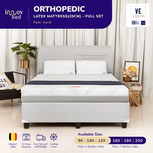 Kasur Fullset Scandi Innovbed Latex Orthopedic 20 cm - Kasur Kesehatan