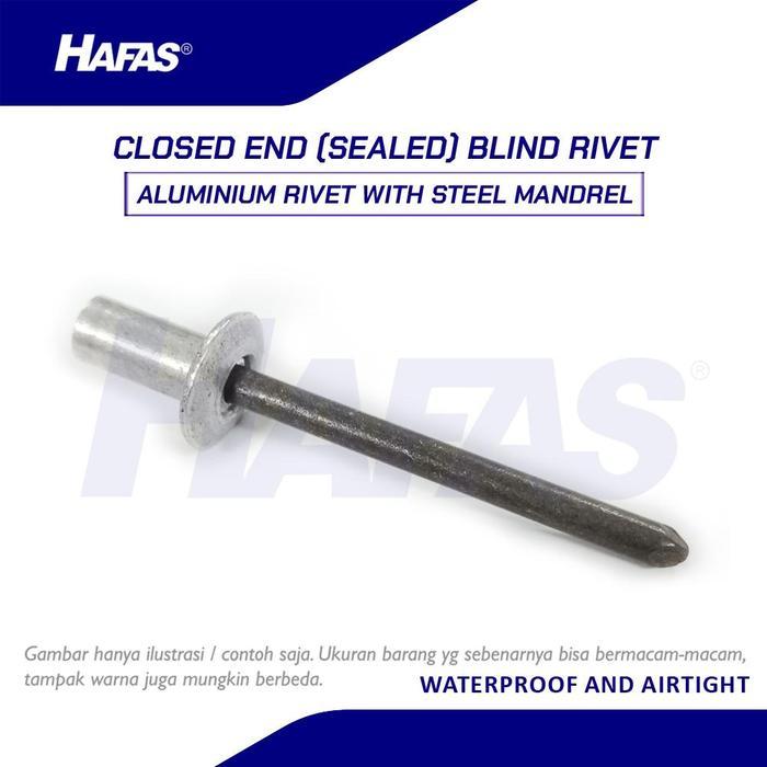 . Blind Rivet Closed End M 4,8 x 12 [3,6 - 5,6] Paku Rivet - 1 BOX (500 pcs)