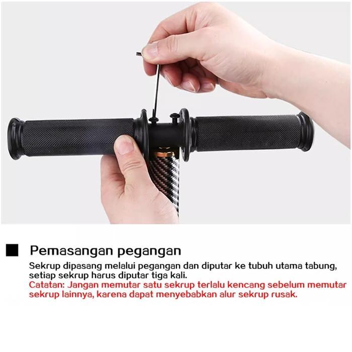 Pompa Angin 6000 PSI Premium - Model Sniper Kaki/Lipat Kupu & Barracuda, Stainless Steel, Portable