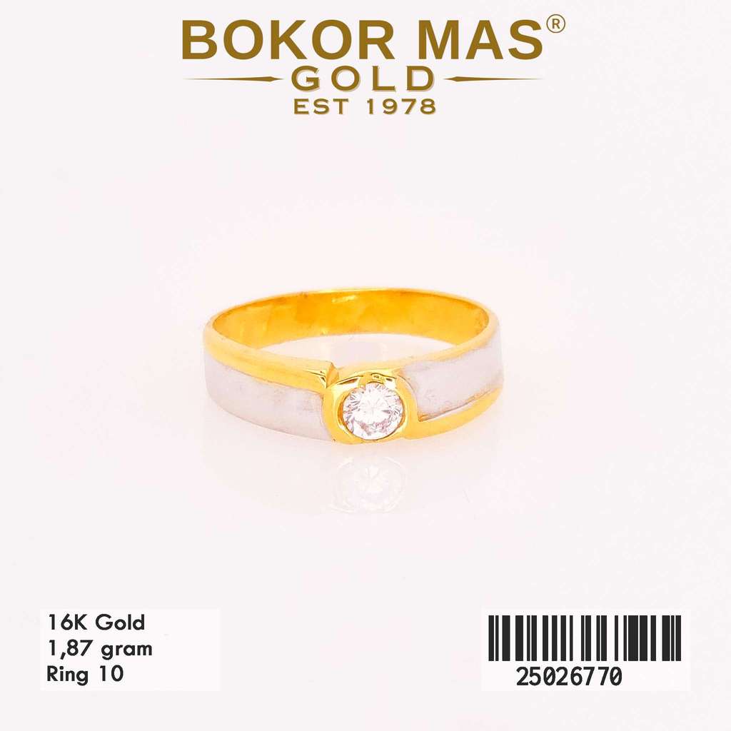 BokorMas Gold Cincin Nikah Permata Emas Asli Kadar 16K 25026770