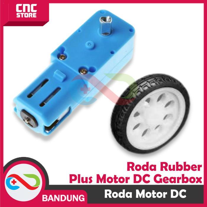 MOTOR DC GEARBOX MOTOR SINGLE SHAFT ALL METAL PLUS RODA .