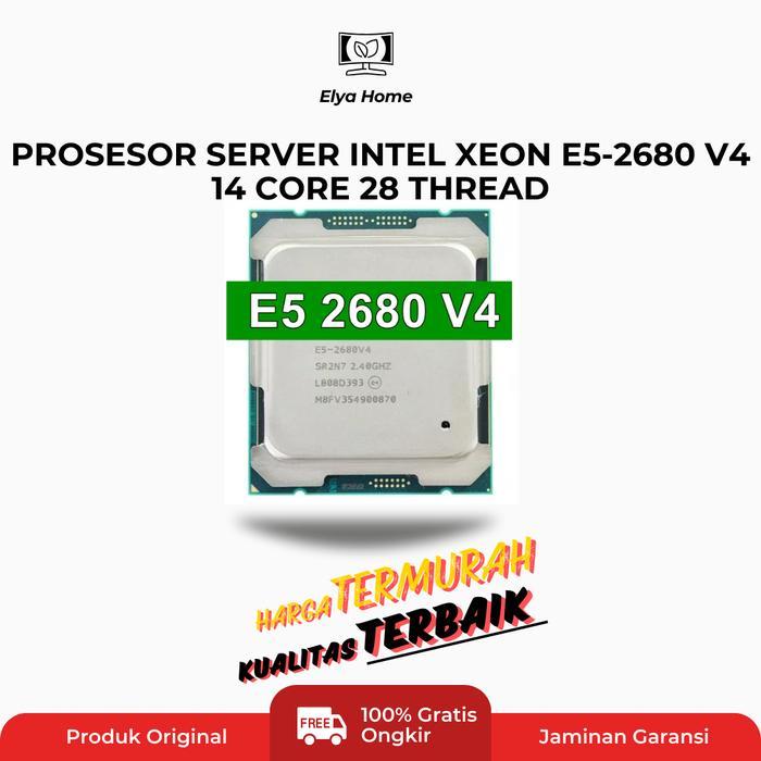 INTEL XEON E5 2680 V4 2680V4 CPU 2.4GHZ 14 CORES 120W LGA 2011-3 PROCESSOR