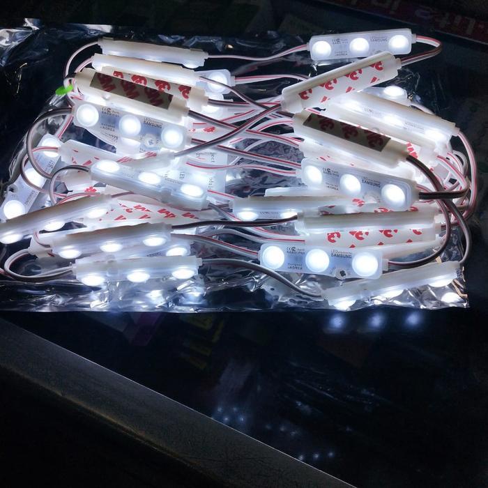 "New" Lampu modul LED 3mata Samsung SASO mata Dof susu 12V 1.5Watt Putih