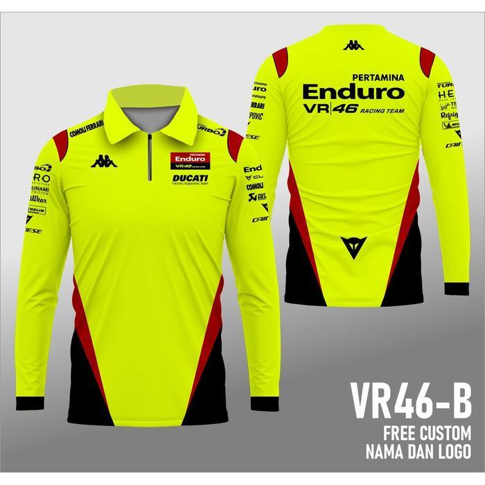 Premium Jersey Crew Motogp Pertamina Enduro VR46 Ducati Racing TeamTerbaru 2026 VR46-A